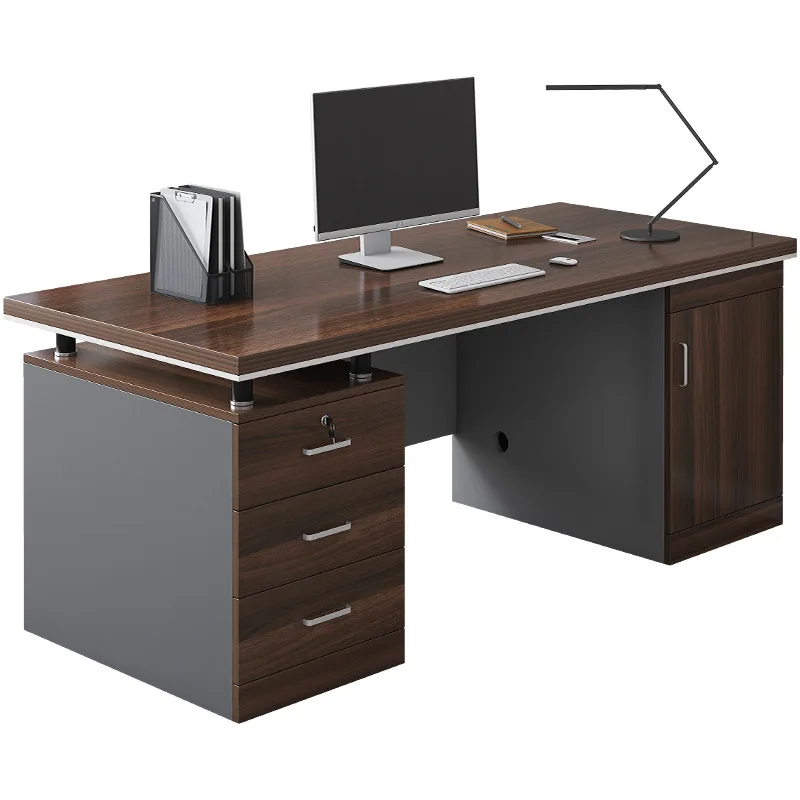 Desk and Chair Combination Boss  Desktop Computer Home Simple Modern Office Staff Staff Table