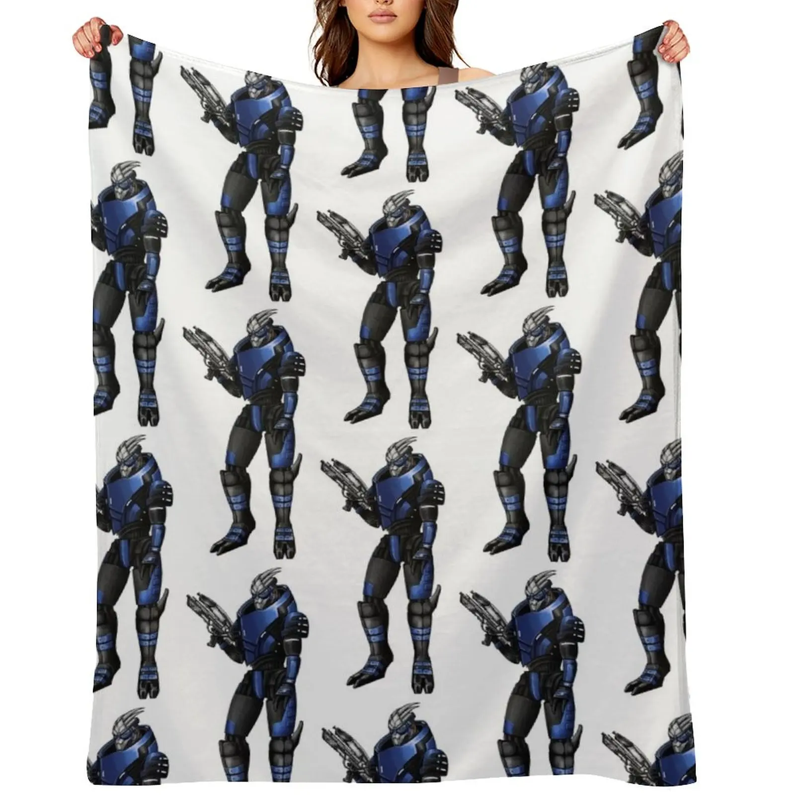 

Garrus Vakarian Throw Blanket Thin Winter beds manga Nap Blankets