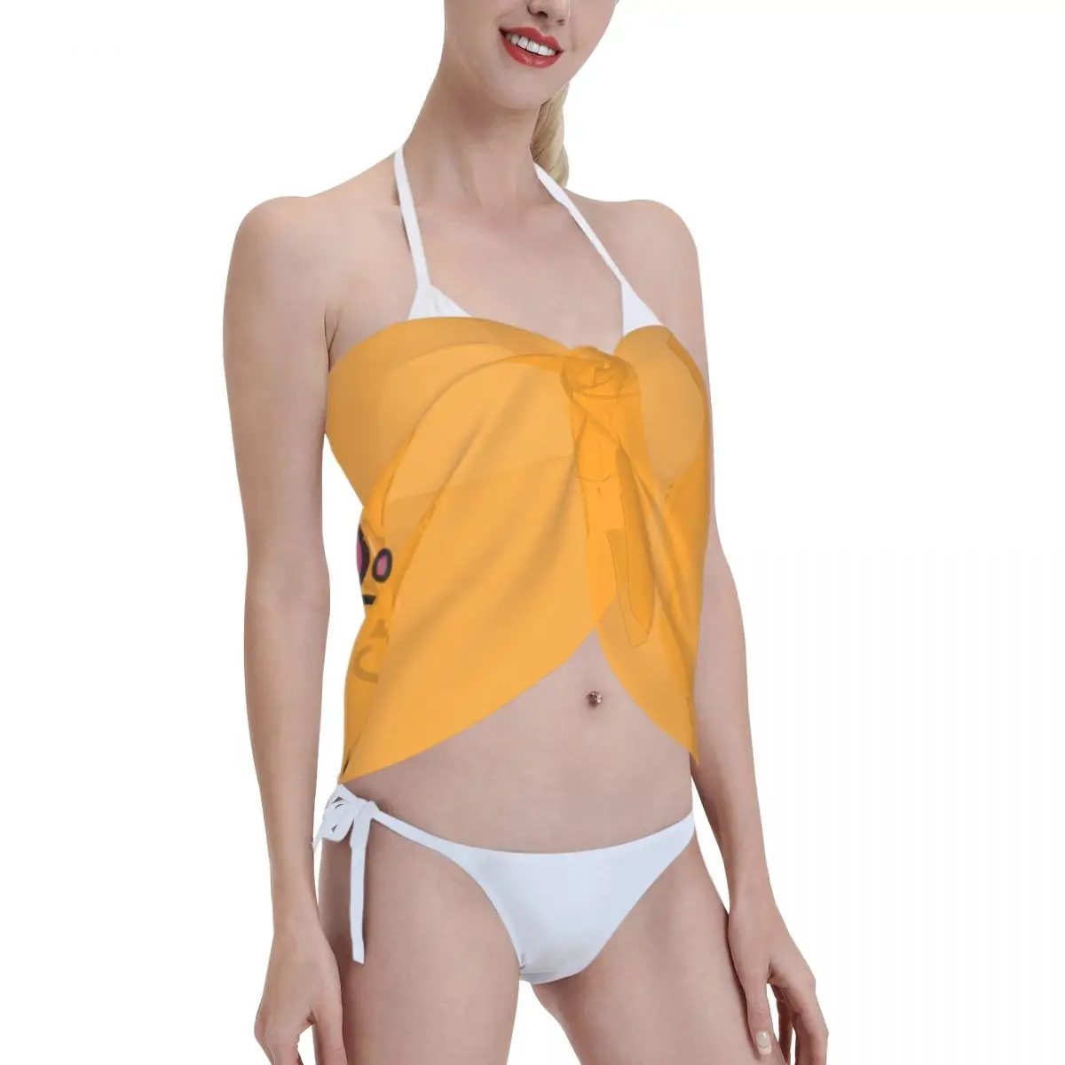 แฟชั่นที่กําหนดเอง Fairly Oddparents ปลา Timmy Casual Beach Dress ตกแต่งการ์ตูนผู้หญิงสั้น Sarongs Beach Wrap สําหรับชุดว่ายน้ํา