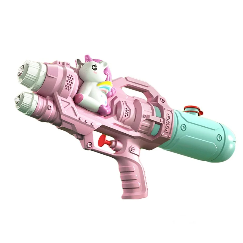 Summer Unicorn Water Spray Toy Double Nozzle Water Gun Dinosaur Press Type Watergun Cartoon Animal Water Gun  Pool Toy for Kids