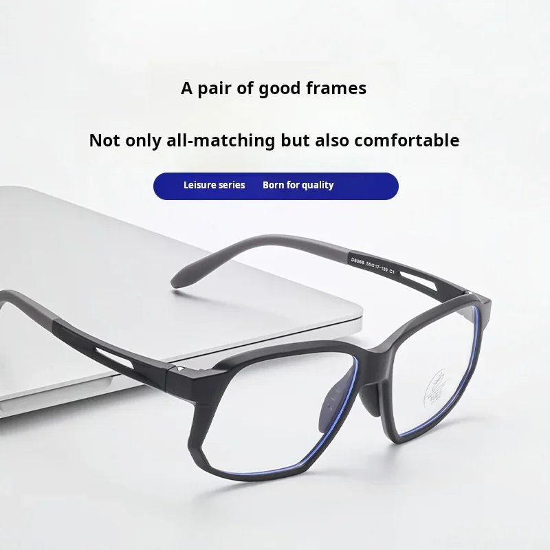 OLLYMURS جديد TR90 الرجال الرياضة الدراجات نظارات خفيفة للغاية موضة كبيرة الحجم النظارات الطبية البصرية الإطار النساء HD-8068