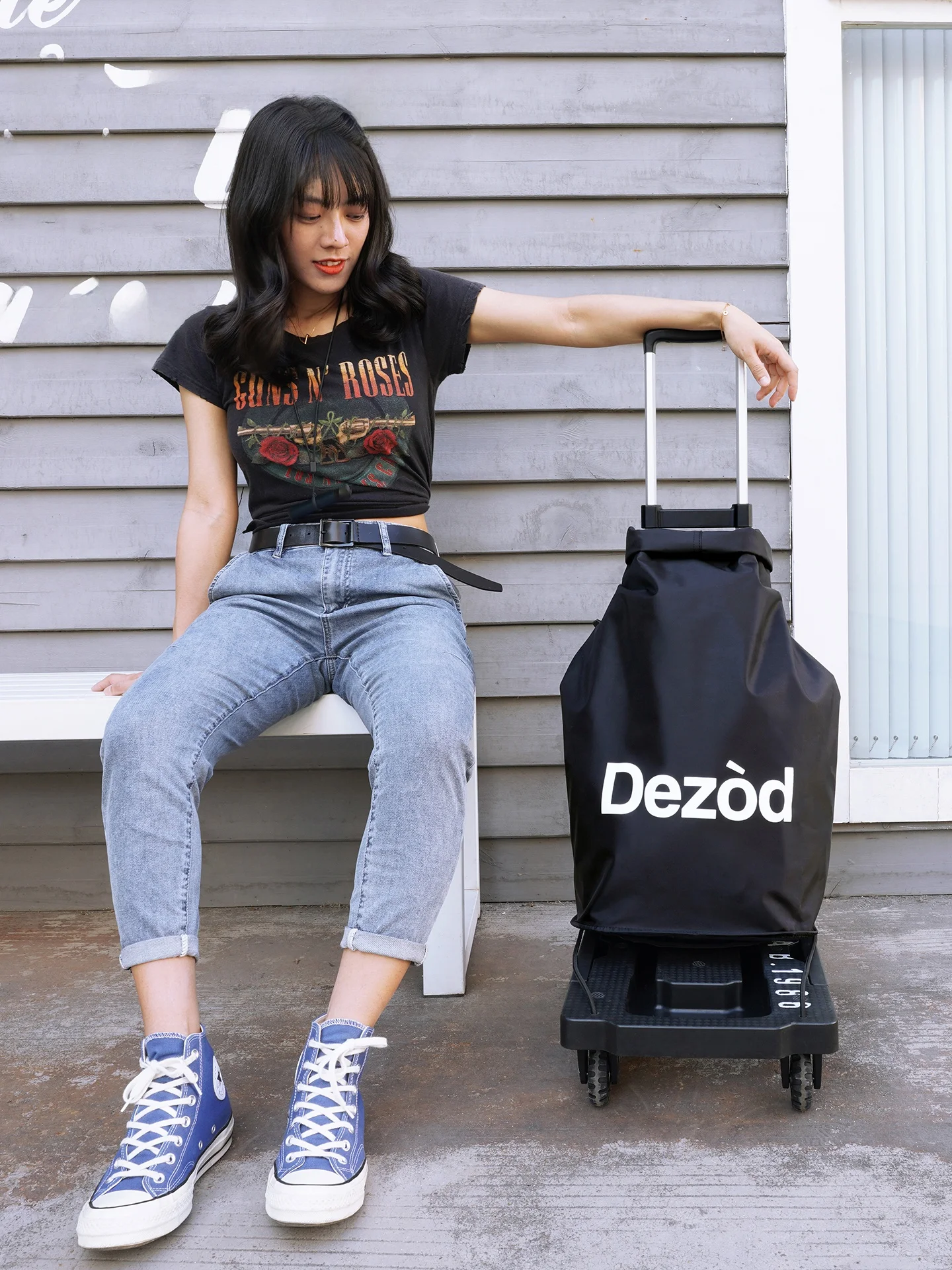 

Тележка Dezòd с алюминиевыми колесами и тормозом, портативная, для дома, для перевозки громоздких грузов, для супермаркета, для овощей