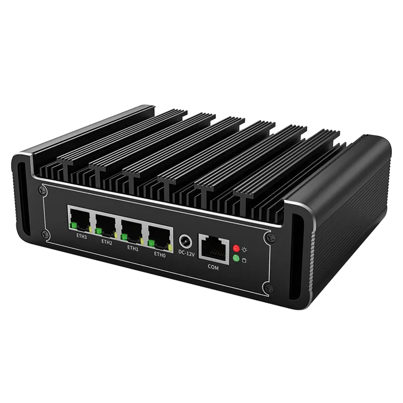 4x2.5G Fanless Mini PC Intel N150 N100 N4000 Top Version i226-V Firewall Router PC Proxmox VPN Server pfSense OPNsense