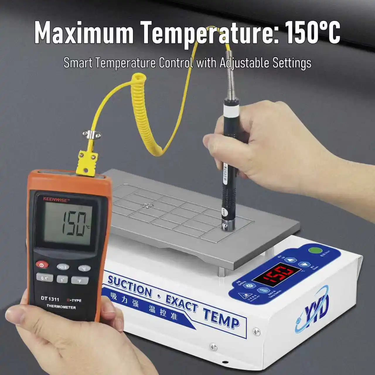

YYD-620PRO 7inch LCD Separator Touch Screen Separating Machine for Phone Curved Screen Glue Removal Repair Machine Tool
