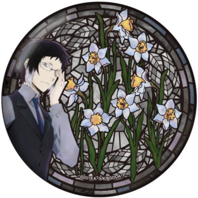 

Japan Granup Goods Bungo Stray Dog Metal Badges Nakajima Atsushi Osamu Dazai First Seller