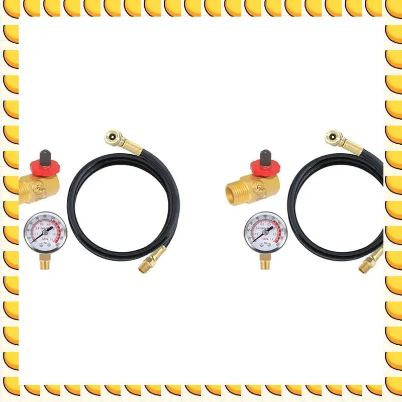 

BAAU 2X Ремкомплект воздушного бака с предохранительным клапаном, манометром и 4-футовым шлангом для воздушного бака в сборе для портативного бака для переноски