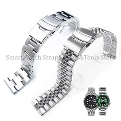 Solid Stainless Steel Watch Straps Quick Release Watchband 18/19/20/21/22/23/24/26mm for Seiko SKX007/009 replacement Bracelet