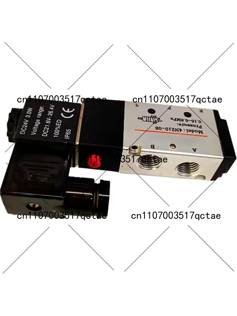4N210-08 Two Position Five Way Solenoid Valve DC24V Pneumatic Control Valve