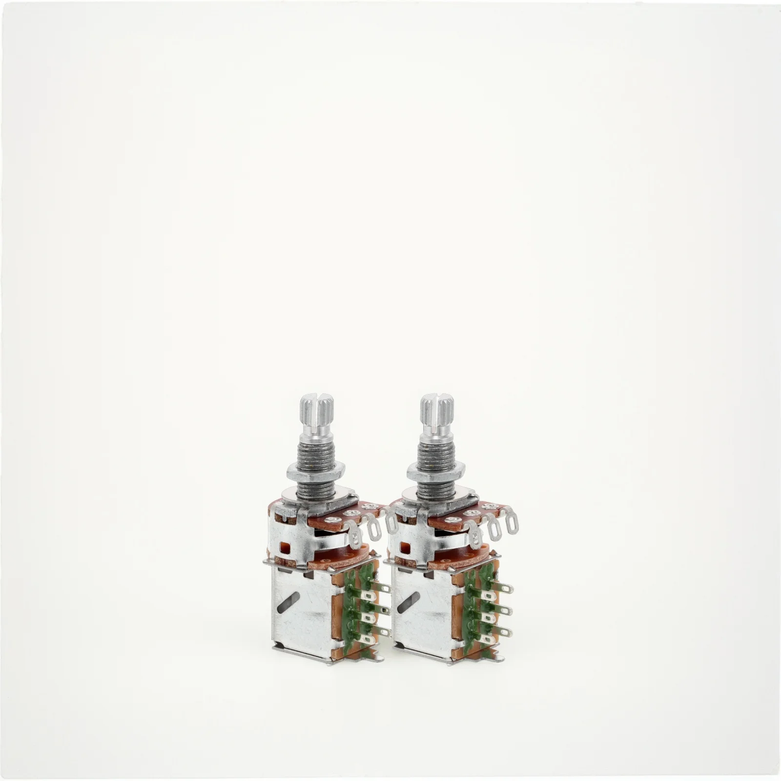 

2 Pcs Electric Guitar Bass Potentiometer Electronics Lights Control Mini Cloth Push Back Wire