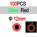 12mm 100pcs Red