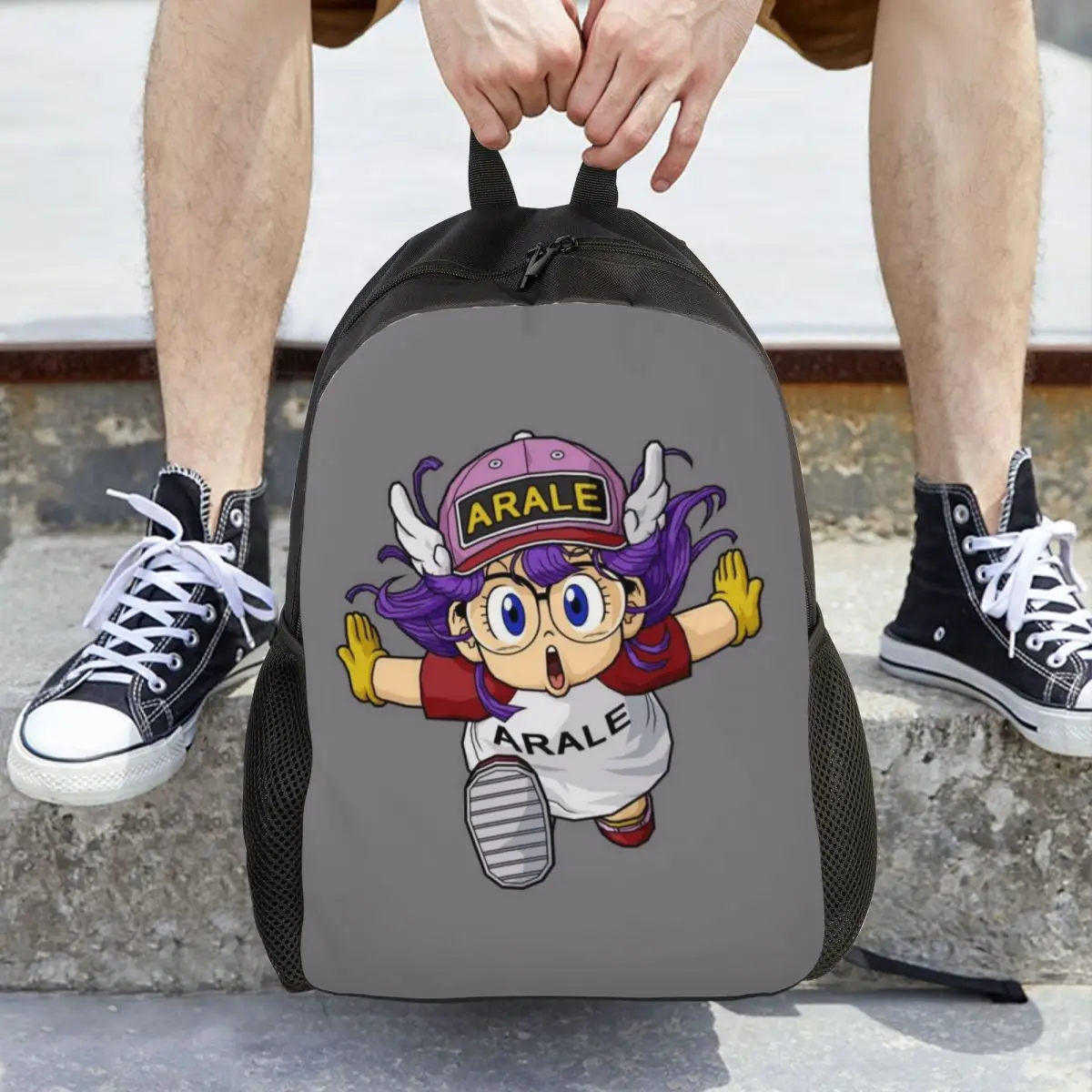 

Arale Unchi-kun Backpack Hot Sale Daypack Large Capacity Children BookBag School Bag Shoulder Bags for Men Women