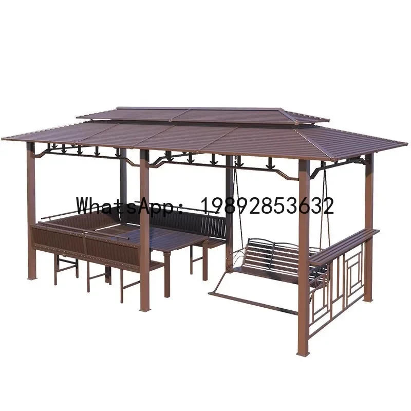 

ww24 outdoor gazebo canopy roof awning outdoor multi-functional gazebo swing courtyard villa pavilion