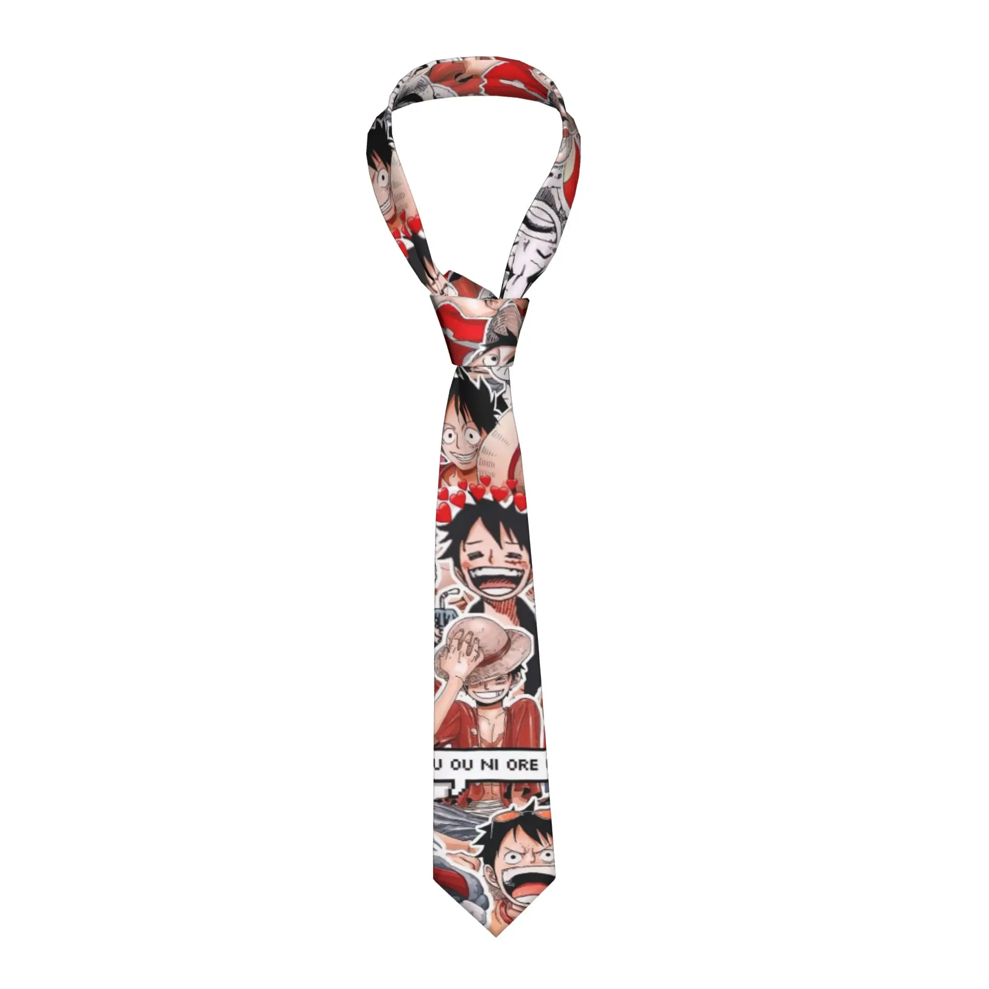 

Japanese Anime Japan Manga Men Women Neckties Casual 8 cm Wide One Piece Neck Tie for Mens Accessories Gravatas Wedding Office