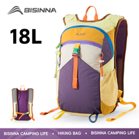 BISINNA 18L Camping Backpack Ultralight Portable Travel Bag for Women and Men Outdoor Hiking Cycling Climbing Fishing
