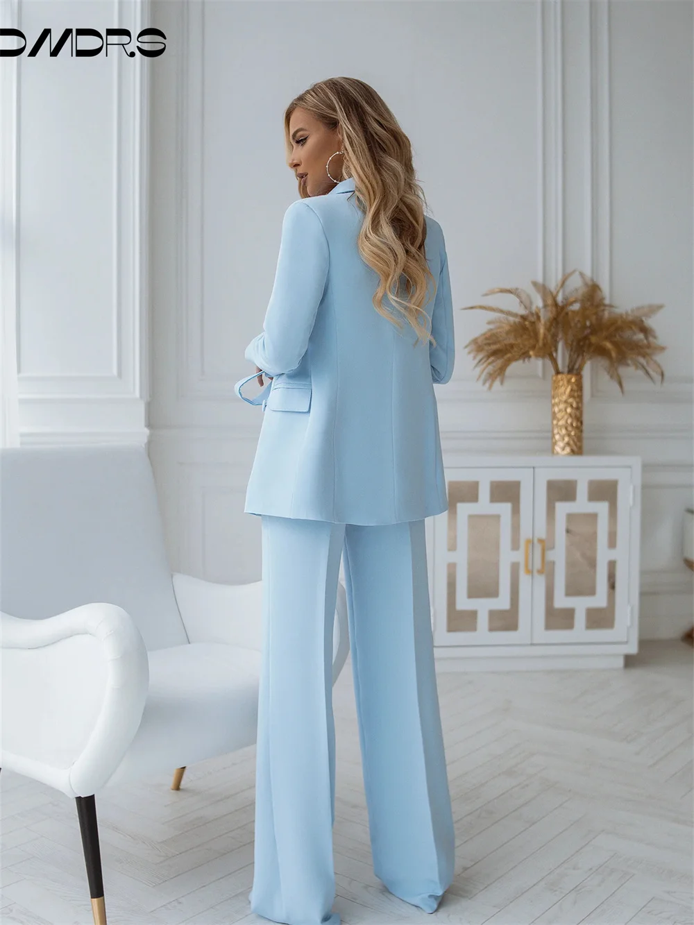 Charming Women's Office Suits Classic Solid Color Suits For Wedding Banquets Formal Single Breasted Suits Host Party Suits