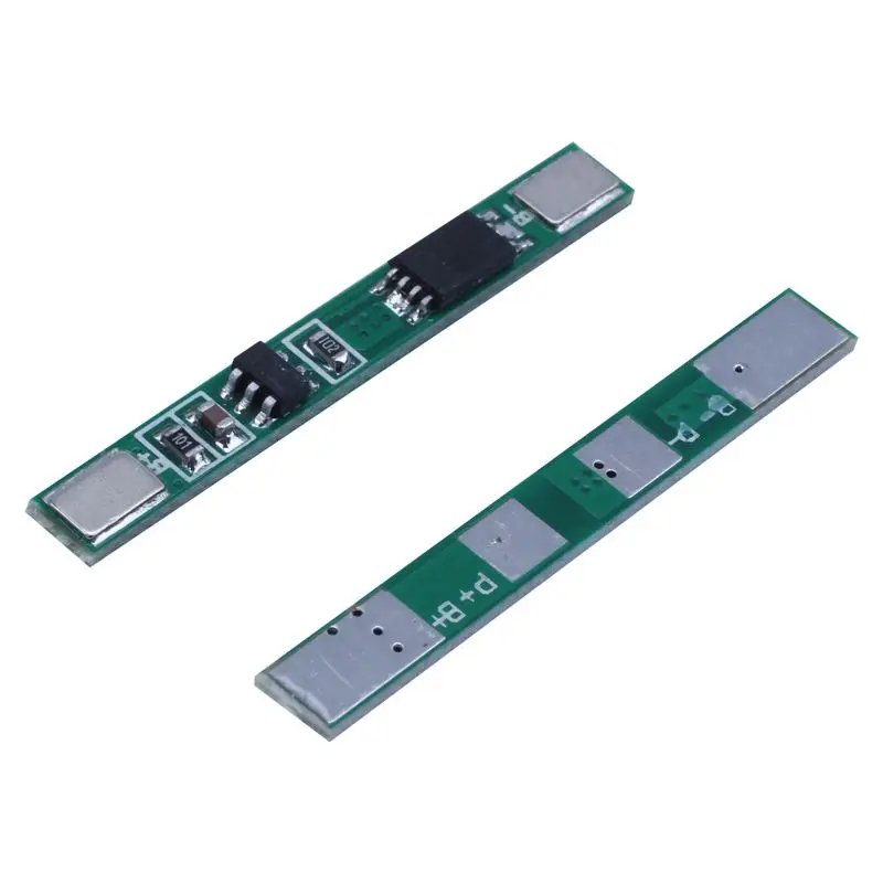 10 piezas 1S 3,7 V 4A Li-Ion BMS PCM 18650 Placa de protección de batería PCB para batería de iones de litio 18650 doble MOS