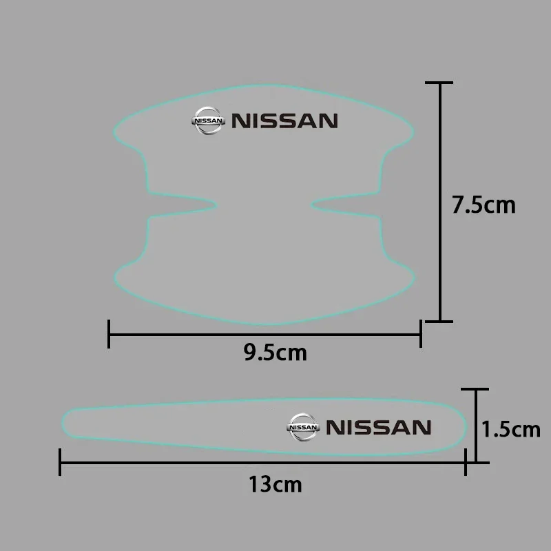 Car Door Bowl Handle Sticker for Nissan Nismo Logo X-Trail T32 Note Juke Qashqai Sylphy Versa Tiida Almera Altima Accessories