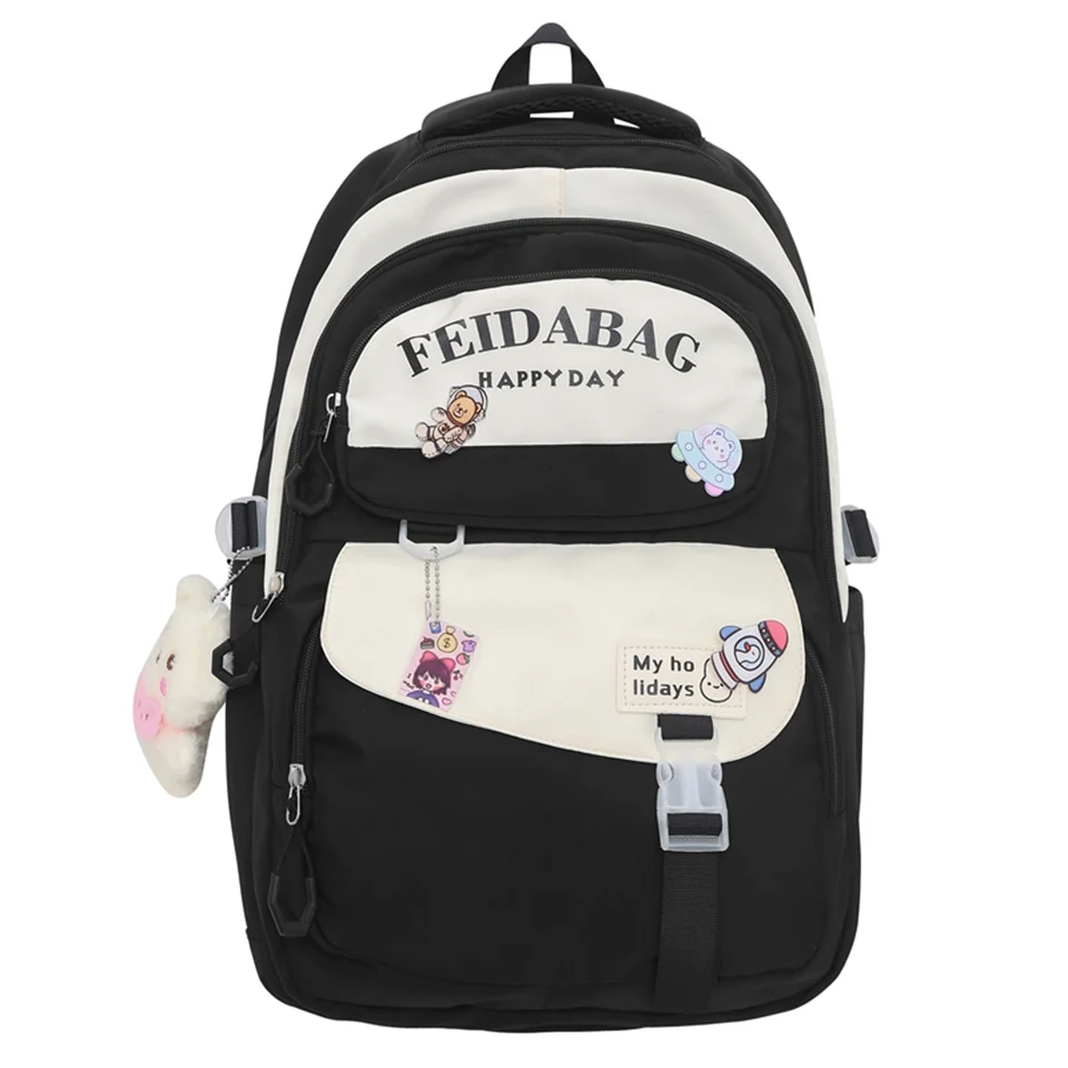 Women Nylon Backpacks Female Trend Backpack For Teenage Girls School Chest Bag Travel Bagpack Ladies Casual Back Pack