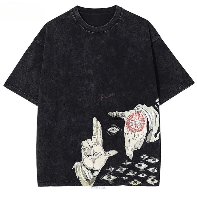 2026 Anime Hellsing Alucard Graphic Lavata T-Shirt Retro Water System T-shirt Graphic Cotton Tee Printing High-end Luxury
