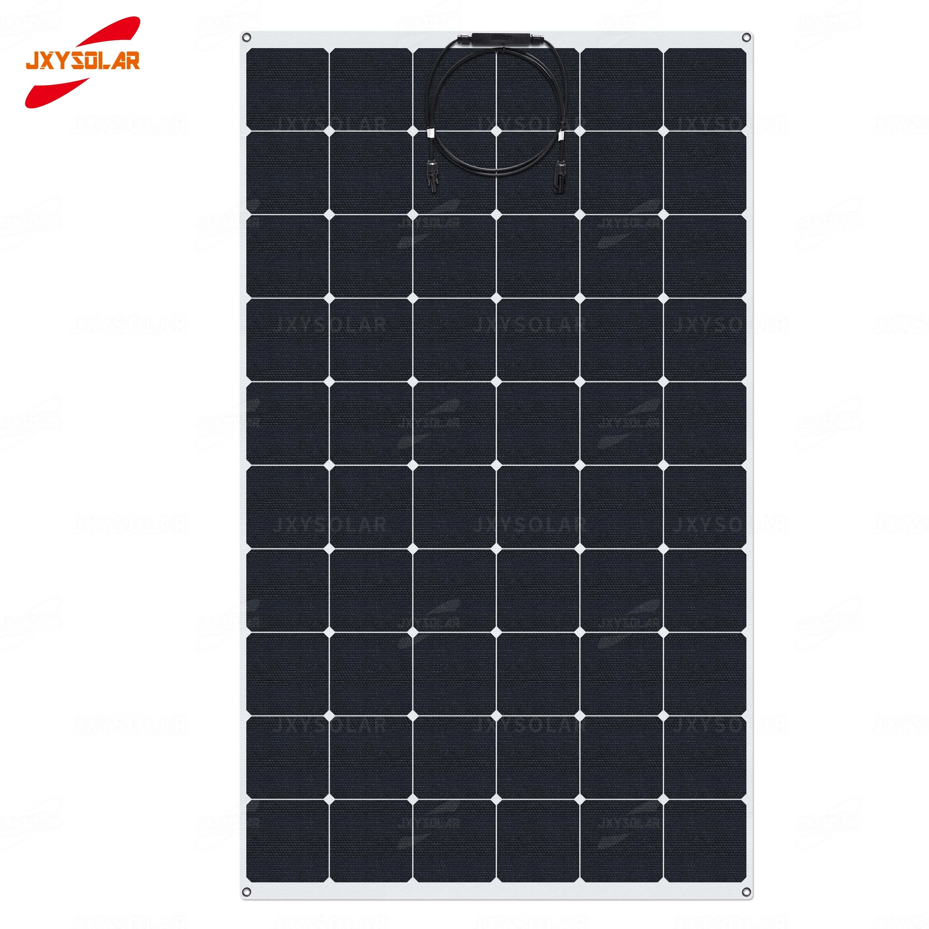 24%High Efficiency Sunpower Pet Etfe 200w Semi Flexible Solar Panel For Yacht RV Boats