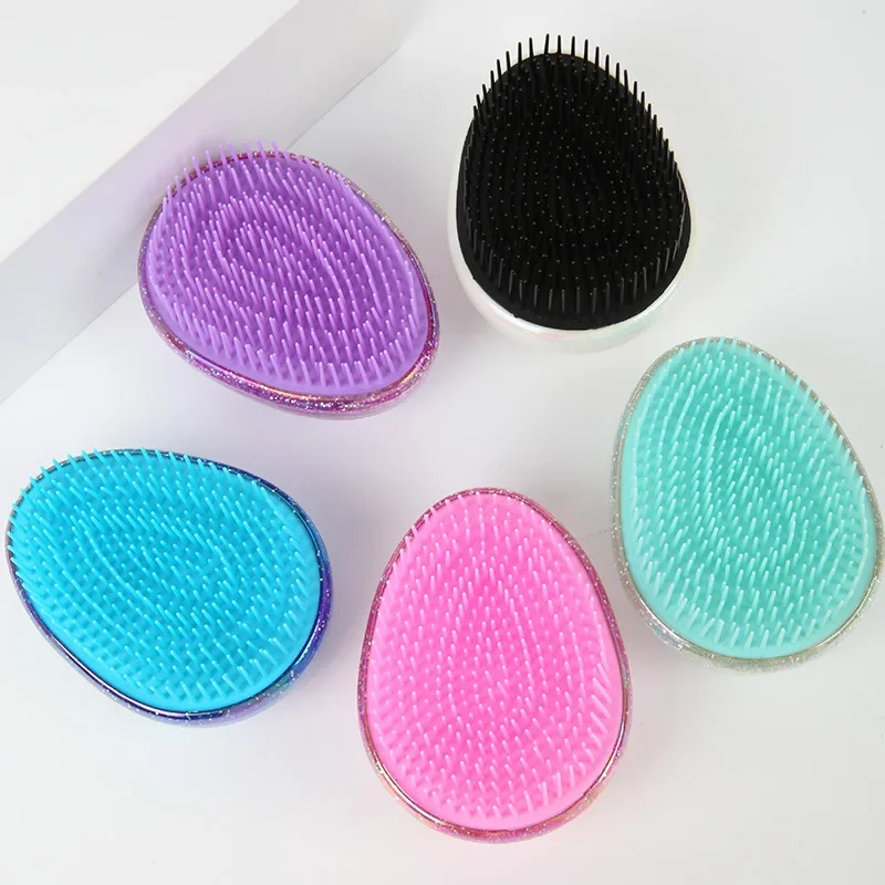 Egg Seashell Shaped Scalp Massage Hair Comb Detangling Brush Anti-knot Hairdressing Kids Brushes Children Combs Baby Hair Care