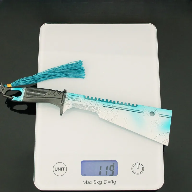 New 22cm Arena Breakout Game Peripherals Snow Wolf Survival Knife Melee Weapos Model Desktop Alloy Ornaments Collection Crafts