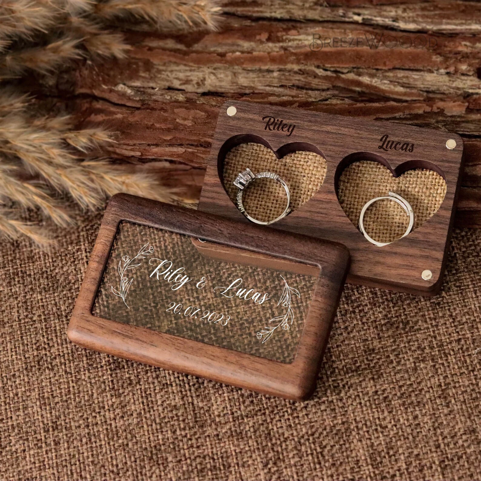 Free Custom Wood Travel Jewelry Box - Wooden Jewelry Organizer, Engraved Jewelry Storage, Portable  Case, Travel Storage