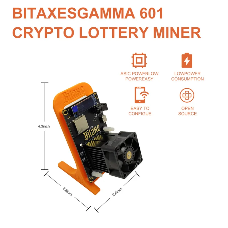 Bitaxe 601 Gamma Bitcoin Miner 1.2TH/s منخفضة الضوضاء ASIC مينر المنزل BTC BCH عمال المناجم Cryptos معدات التعدين جديد #2