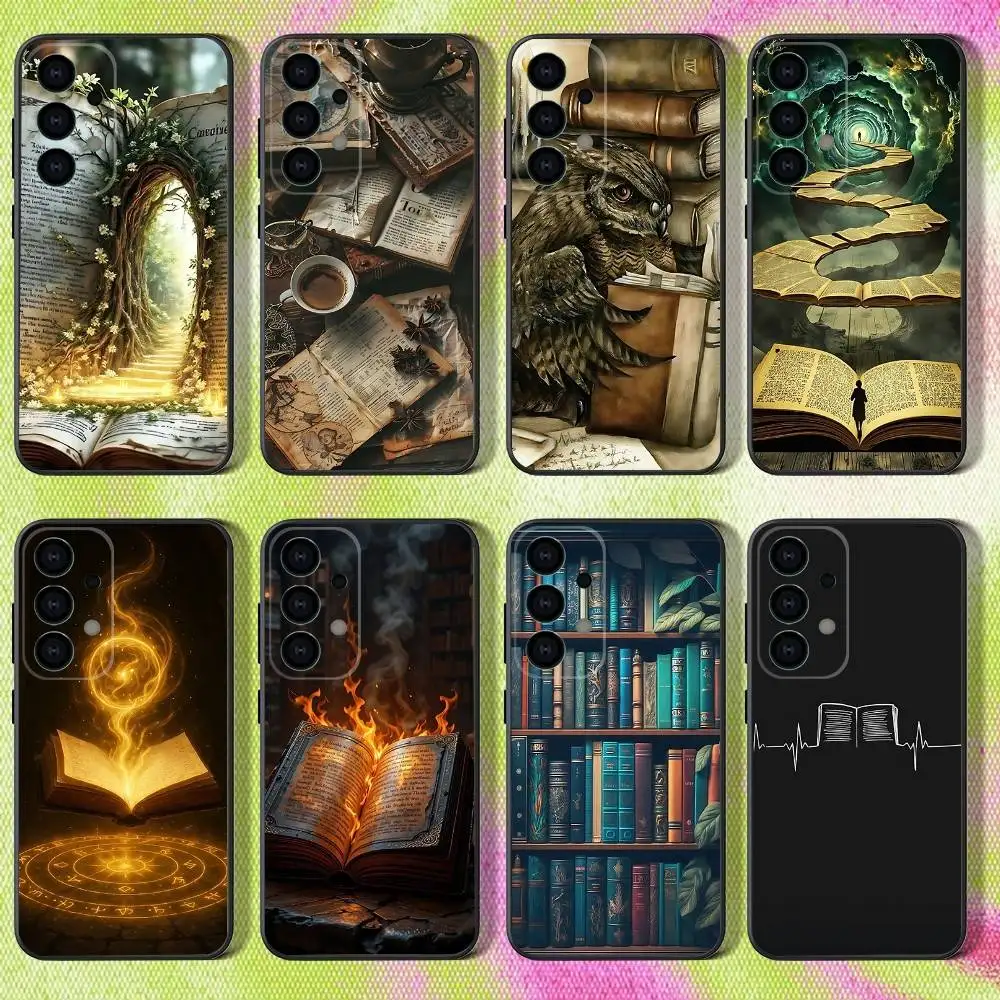 

Ancient Magic Book Phone Case For Samsung S25,S24,S21,S22,S23,S30,Ultra,S20,Plus,Fe,Lite,Note,10,9,5G Black Cover