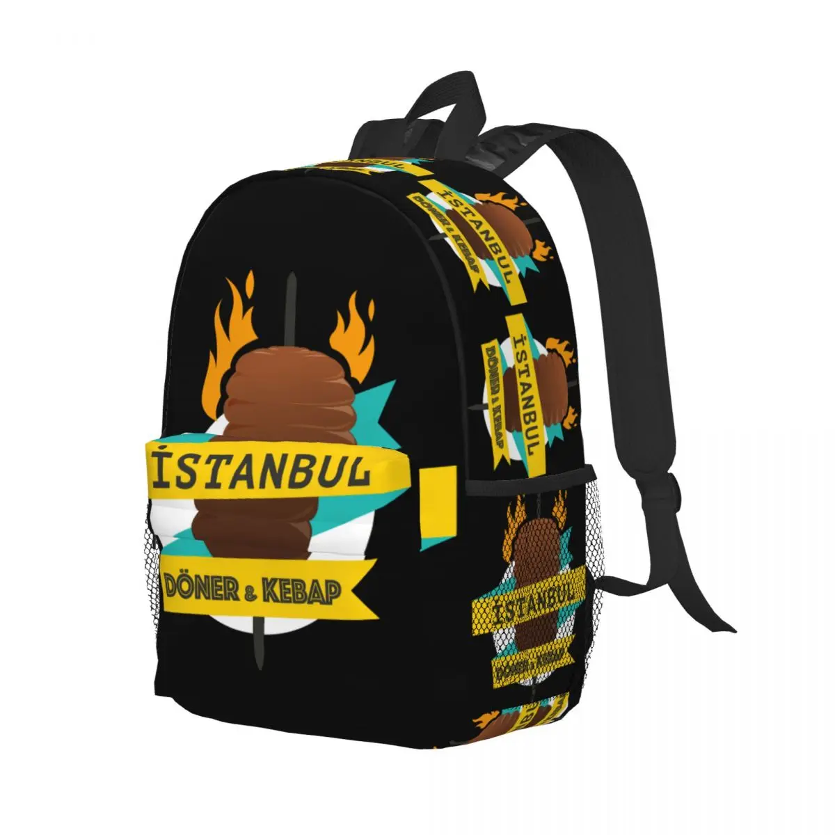 Döner Kebab Rucksack Middle High College School Schüler Bücher tasche