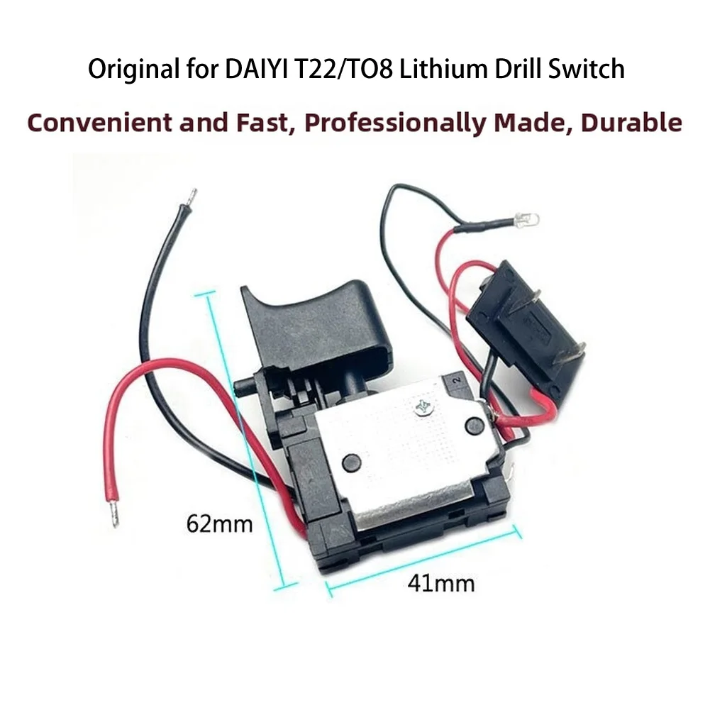 For T28/T08 Lithium Electric Drills T28 T08 Lithium Electric Drill Switch Replacement Part Industrial Grade