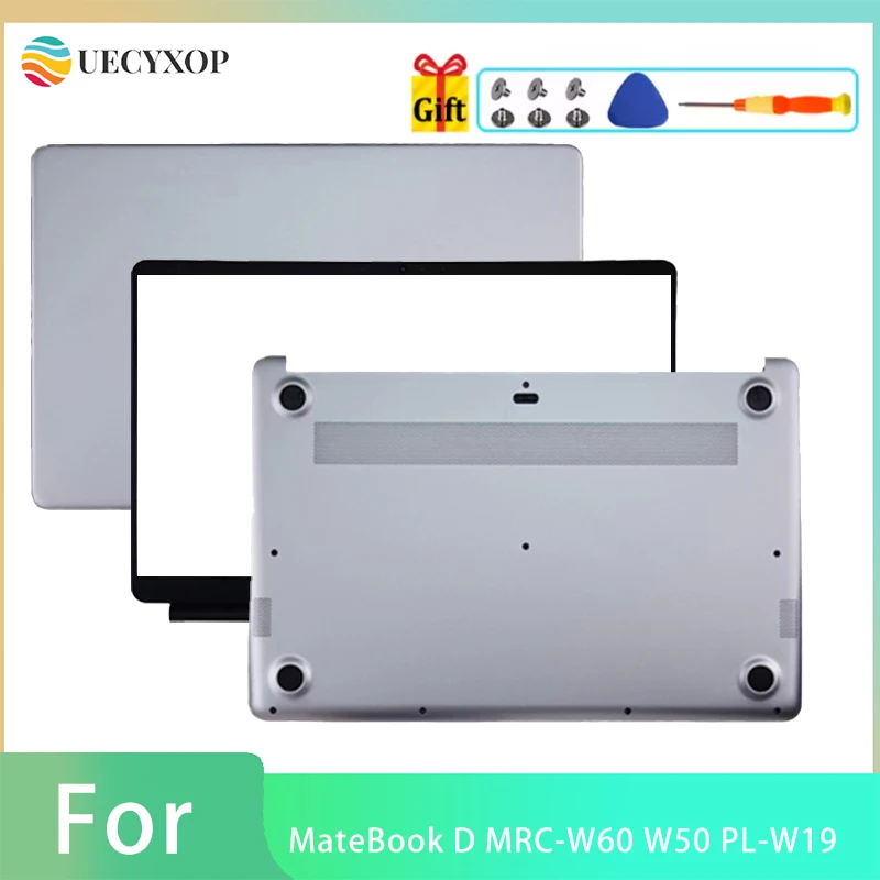 

NEW Replace Laptop Case For MateBook D MRC-W60 W50 PL-W19 LCD Back Cover Front Bezel Palmrest Bottom Case Laptop replace cover