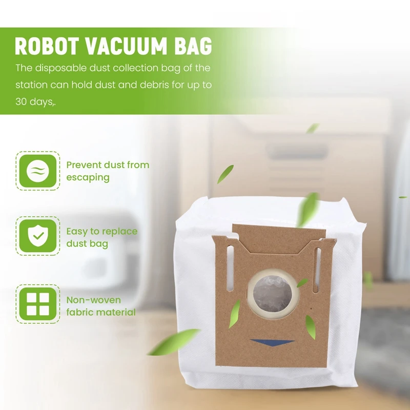 Confezione da 8 sacchetti per aspirapolvere per Ecovacs DEEBOT OZMO N8 920 950/T5 T8 T9 serie DX93 DDX96 sacchetti per aspirapolvere Robot