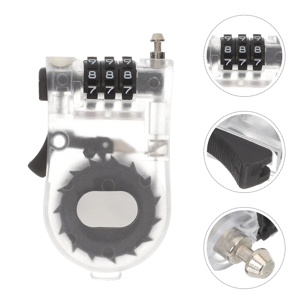 

2Pcs Bike Lock Multi-Functional Three- Password Compact Anti-Theft Lock for Scooters Snowboards Skiing Gear