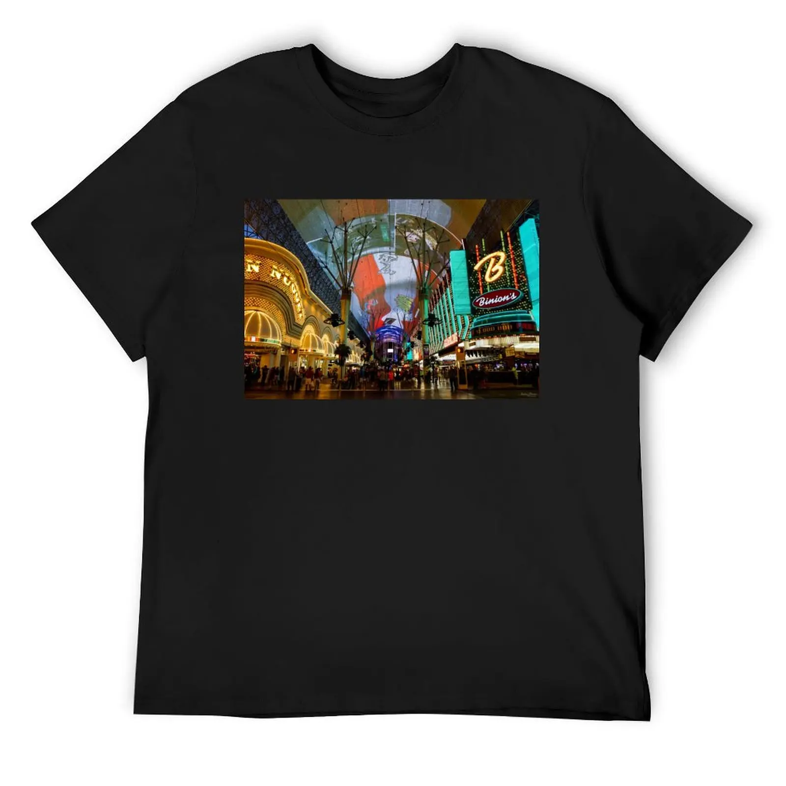 Lights Of Fremont Street T-Shirt graphic shirts blue archive tees custom shirt slim fit t shirts for men