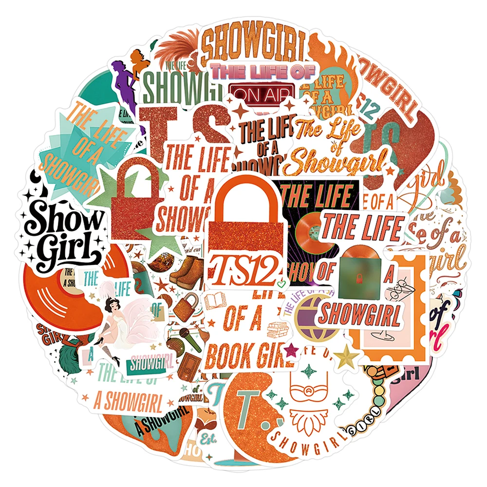

10/30/55pcs The Life Of A Showgirl Cartoon Stickers Waterproof Graffiti DIY Album Phone Luggage Laptop Guitar Decals Decoration