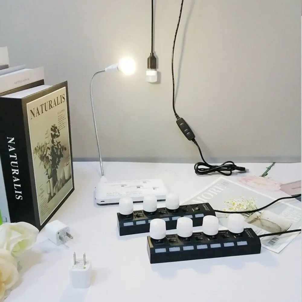 PVC Mini USB Night Light New Plug in 1W Small LED Bulb Eye Protection Super Bright Reading Light