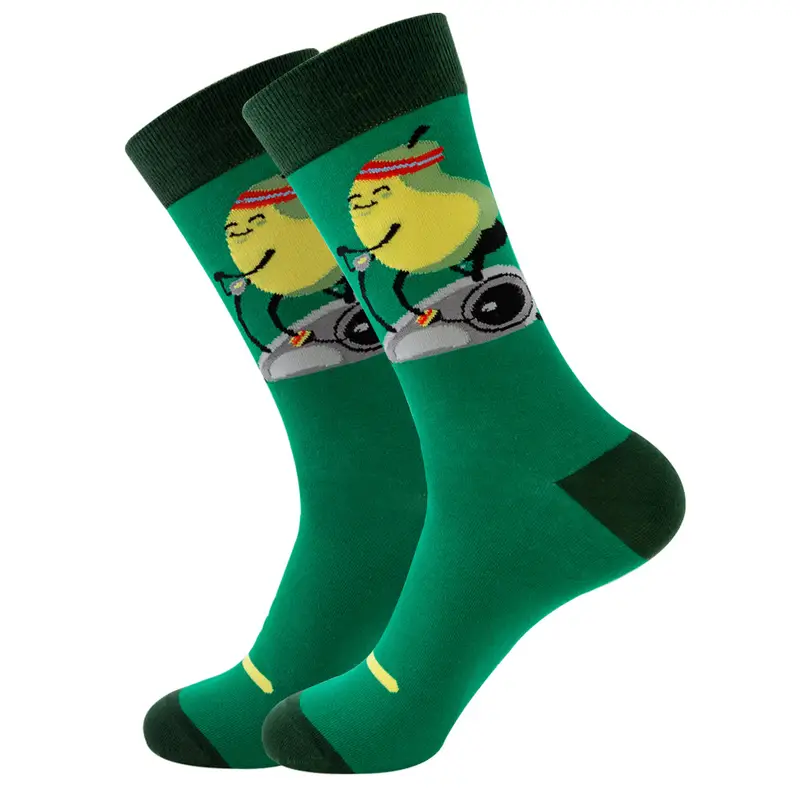 1 Pair New Happy Mens Socks Women Novelty Cartoon Sock Combed Cotton Funny Men's Big Size Crew Hip Hop Thick Long Socks - Image 41
