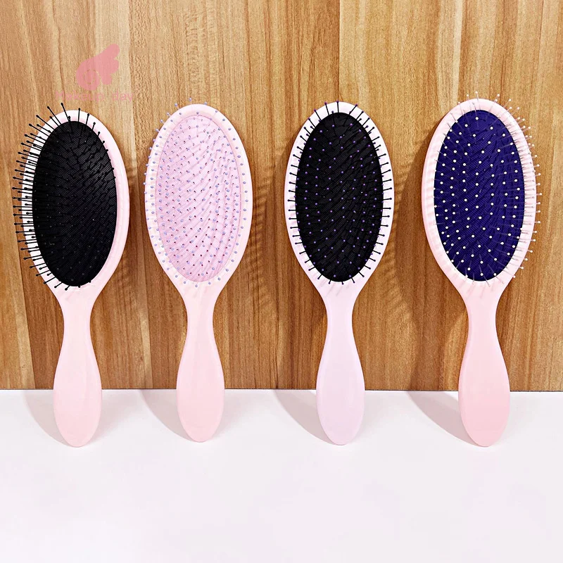

Matte Finish Boar Bristle Hair Brush Nylon Teeth Hair Extension Brush For Women Cushion Brush Hair Styling Smoothing Detangling