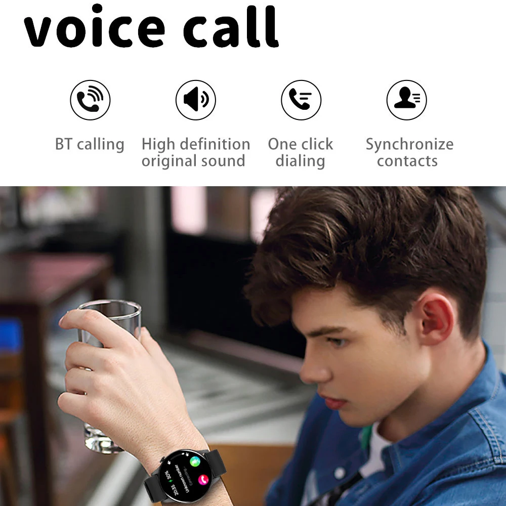 Novos relógios inteligentes femininos 1.43 polegadas tela amoled azul dente chamada moda smartwatch hrv 24h monitor de freqüência cardíaca contínua