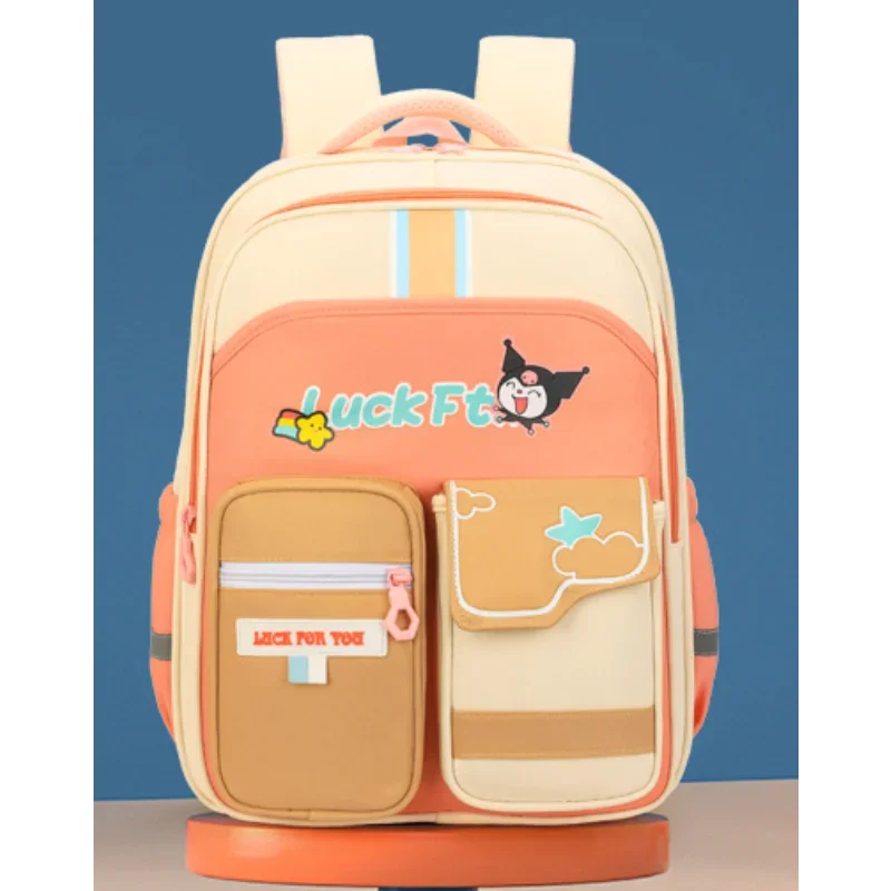 Sanrio Kulomi Simple Atmosphere Children's School Bag Large Capacity Lightweight Boys and Girls Backpack School Backpack