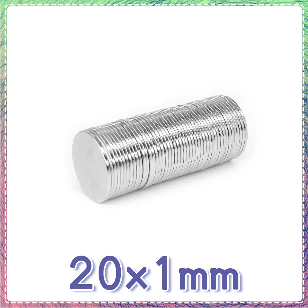 

5/10/20/50/100/200pcs 20x1 mm Strong Powerful Magnets 20x1mm Round Search Magnet 20mm X 1mm Permanent Neodymium Magnet Disc 20*1