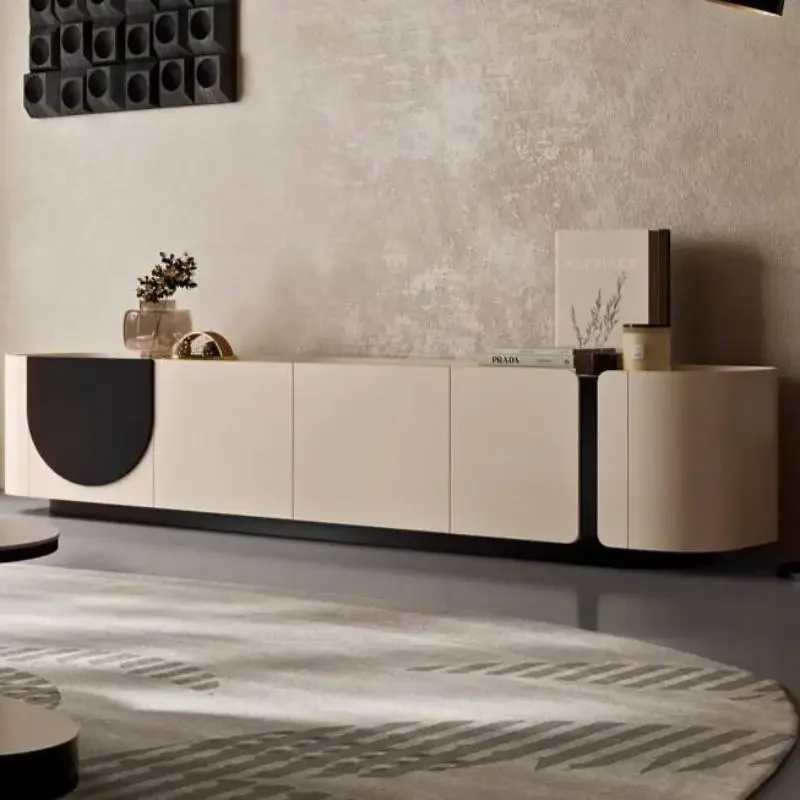 Refined Metal Minimalist Stylish Tv Cabinet Decorative Floating Reliable Practical Tv Cabinet Mobile Soggiorno Home Furniture