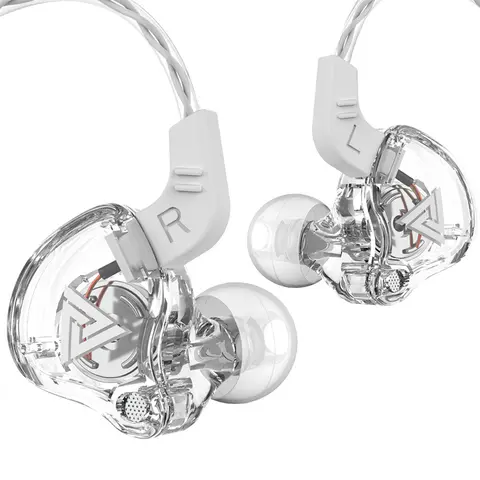 최신 QKZ AK6 시리즈 3.5mm 인이어 이어폰 (박스 포함) 게임 헤드셋 HIFI 베이스 노이즈 캔슬링 이어버드 마이크 탑재