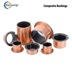 10PCS Inside diameter 5 6 7 8 9 10mm SF-1F Flanged Oil-free Self-lubricating Compound Copper Sleeve Flange Bearing Bushing