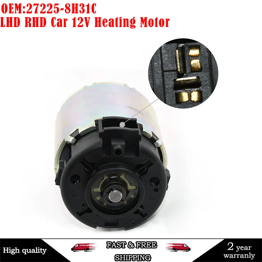 LHD RHD Car 12V Heating Motor for NISSAN X-TRAIL T30 SUV 2001-2007 27225-8H31C 272258H31C 27225-8H310