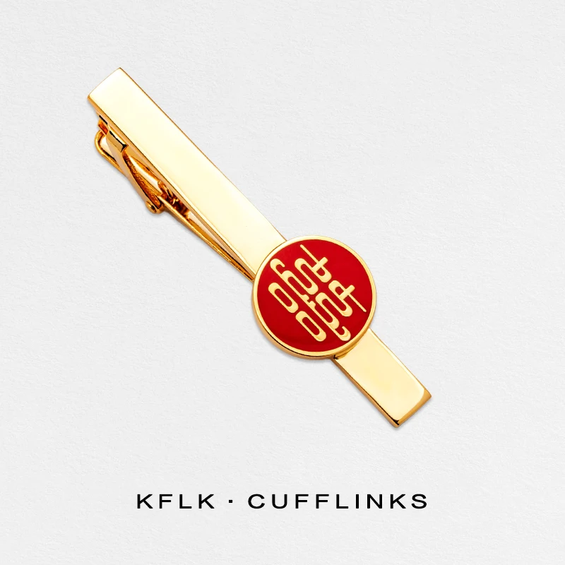 KFLK Double Happiness Design Groom Chinese Wedding High Quality Cuff linkTie Pin for Mens Tie Clip Cufflinks Set New Arrival