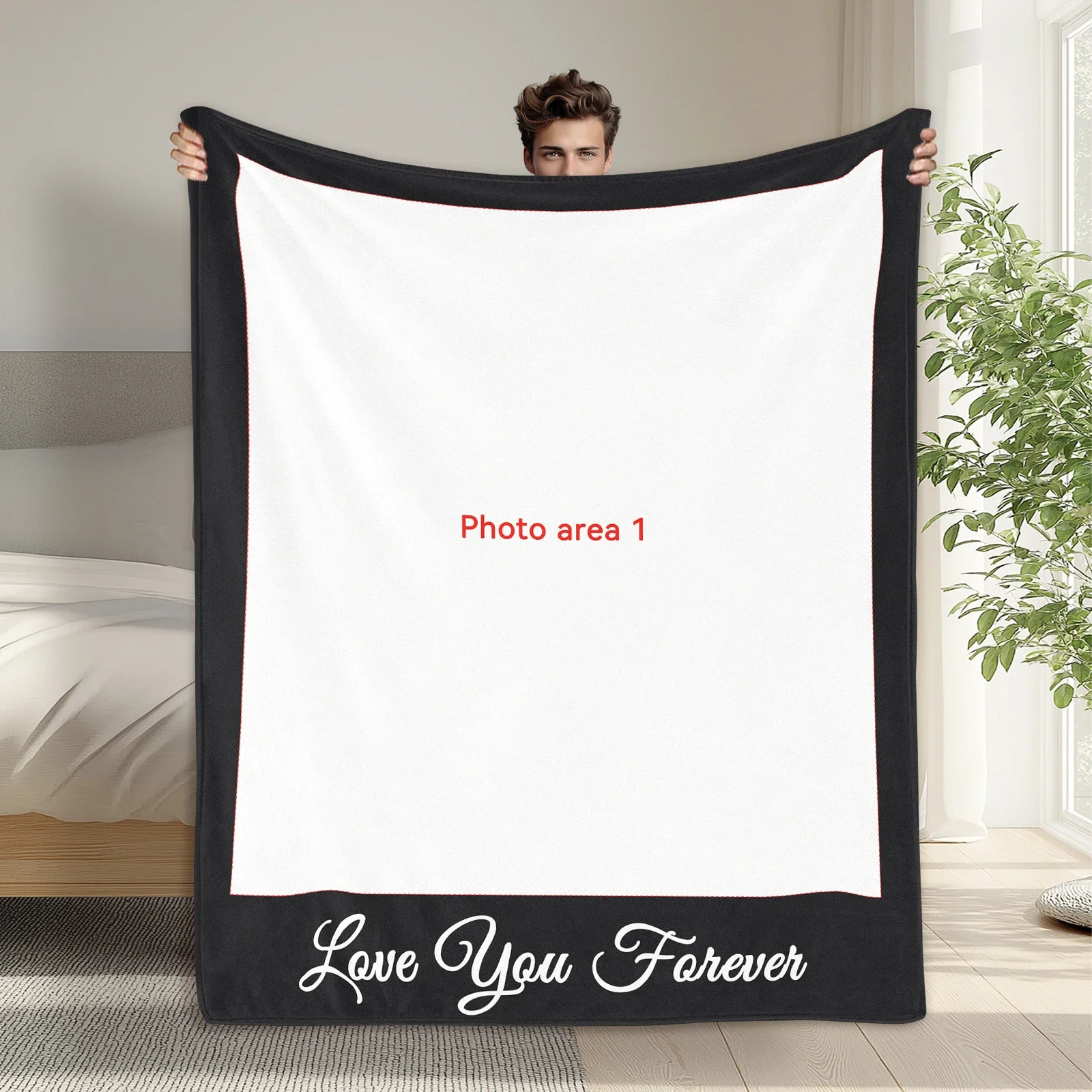 Customized Blanket with Photo Soft Warm Cozy Warm Fleece Blanket Unique Innovative Novelty Great Gift for Someone