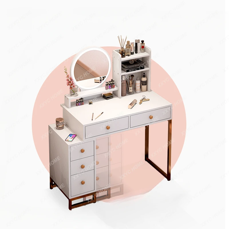 

Dressing Table Bedroom Small Apartment Master Bedroom Storage Cabinet Integrated Dresser Table