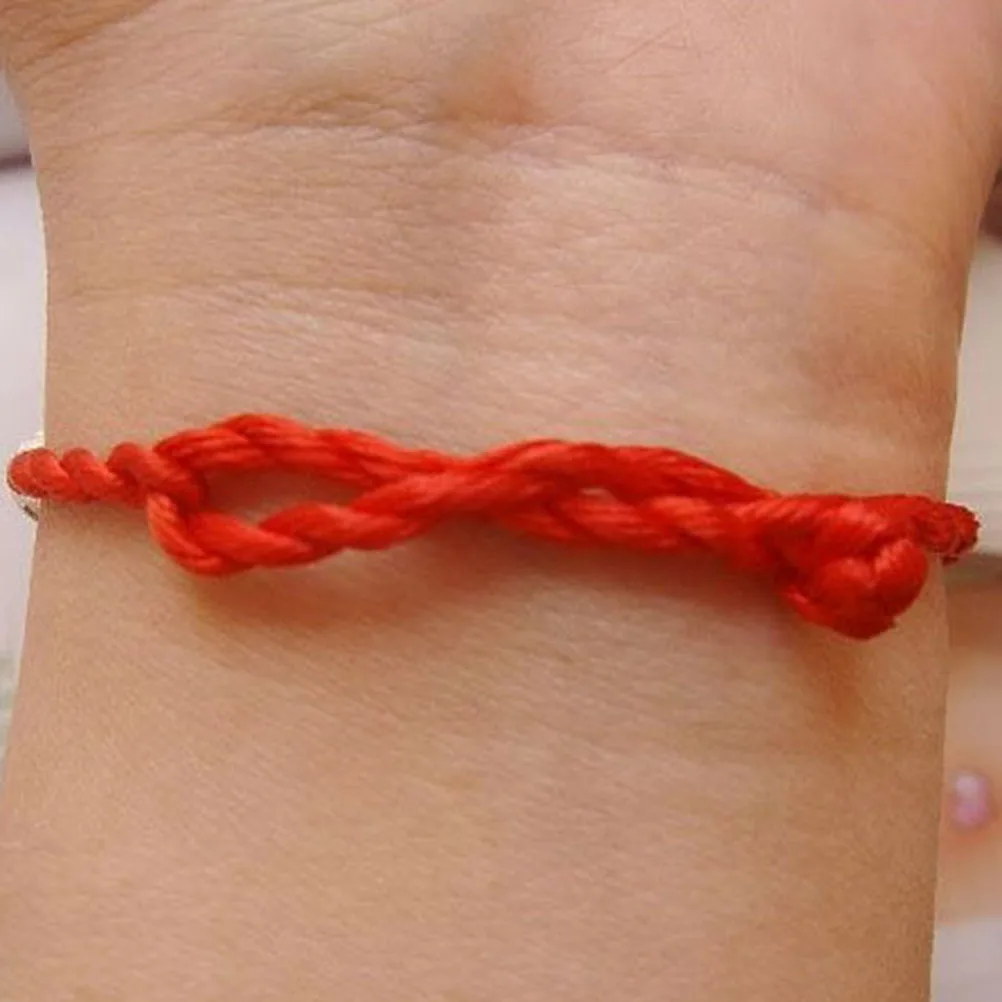 

Women Red Adjustable Bracelet H Thread String Bracelet Wristb Thread String Braided Jewelry Valentines Gift